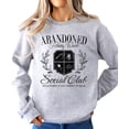 thumbnail image 2 of Abandoned Fishing Wives Social Club Sweatshirt for Women Funny Fisherman's Wife Pullover Gray Sweatshirt Adult Large, 2 of 4