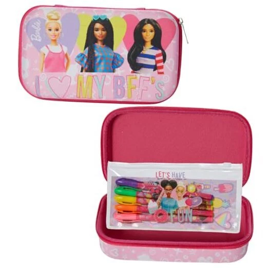 Barbie molded Pencil Case Set