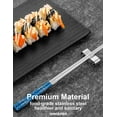thumbnail image 3 of Metal Chopsticks Reusable, Non-Slip Chopsticks Dishwasher Safe, Titanium Plated Stainless Steel Chopsticks Set (Blue Silver), 3 of 4