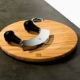 thumbnail image 2 of Mezzaluna Chopper (14cm) With Bamboo Board (24cm), 2 of 5