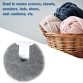 thumbnail image 3 of Hilo de lana de angora tejido de mohair suave de 12 colores con ganchillo anti-pilling anti-encogimiento lavable a mano para bufandas chales suéteres ANGGREK  Otros, 3 of 7