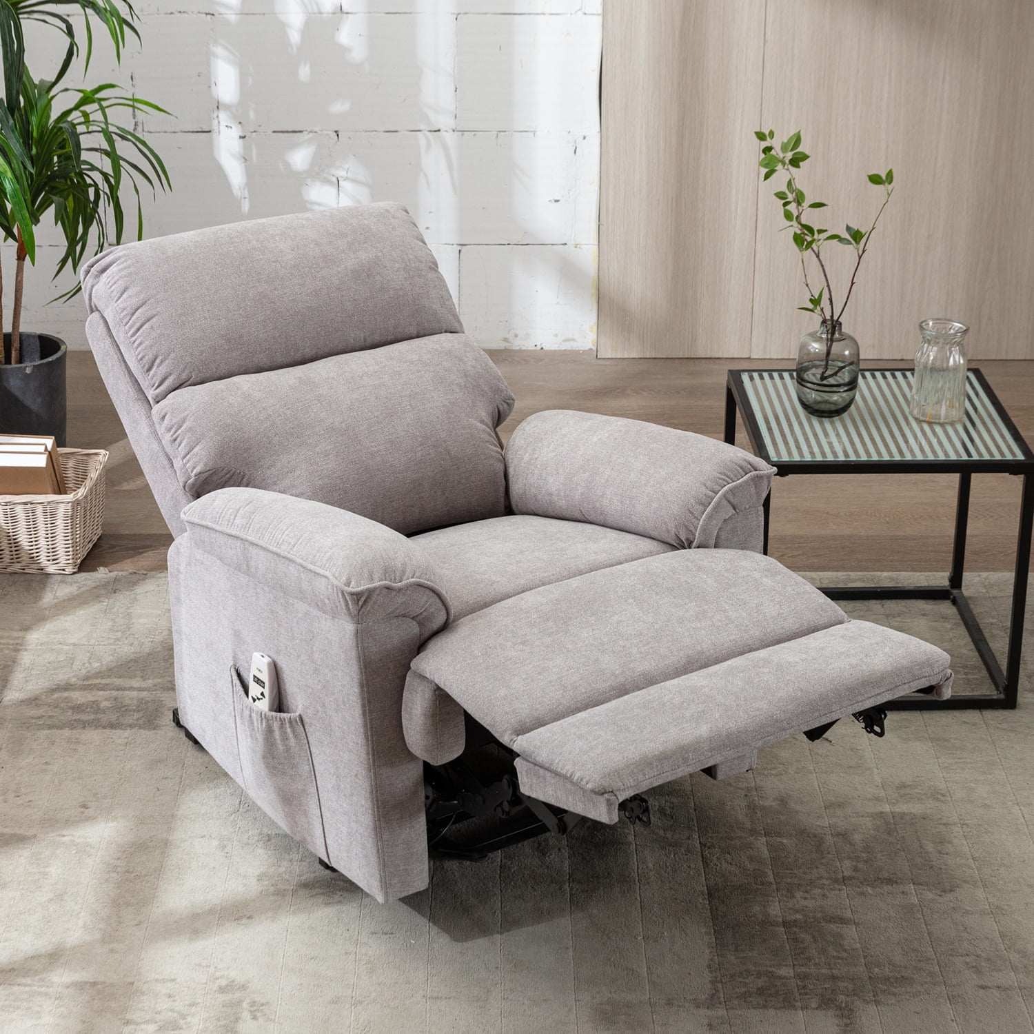 Kadyn Power Lift Chair, Power Lift Recliner with Massage and Heating Function Soft, Massage Chair Recliner for Living Room, Light Gray Kadyn Power Lift Chair, Power Lift Recliner with Massage and Heating Function Soft, Massage Chair Recliner for Living Room, Light Gray