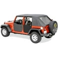 thumbnail image 3 of Bestop 53040-35 Jeep Wrangler 2- or 4-Door Front Lower Fabric Half-Door Set, Black Diamond, 3 of 3