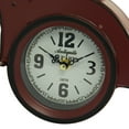 thumbnail image 5 of DecMode 13"W, 8"H Metal Country Cottage Analog Tabletop Clock, Multi Color, 2 - Pieces, 5 of 10