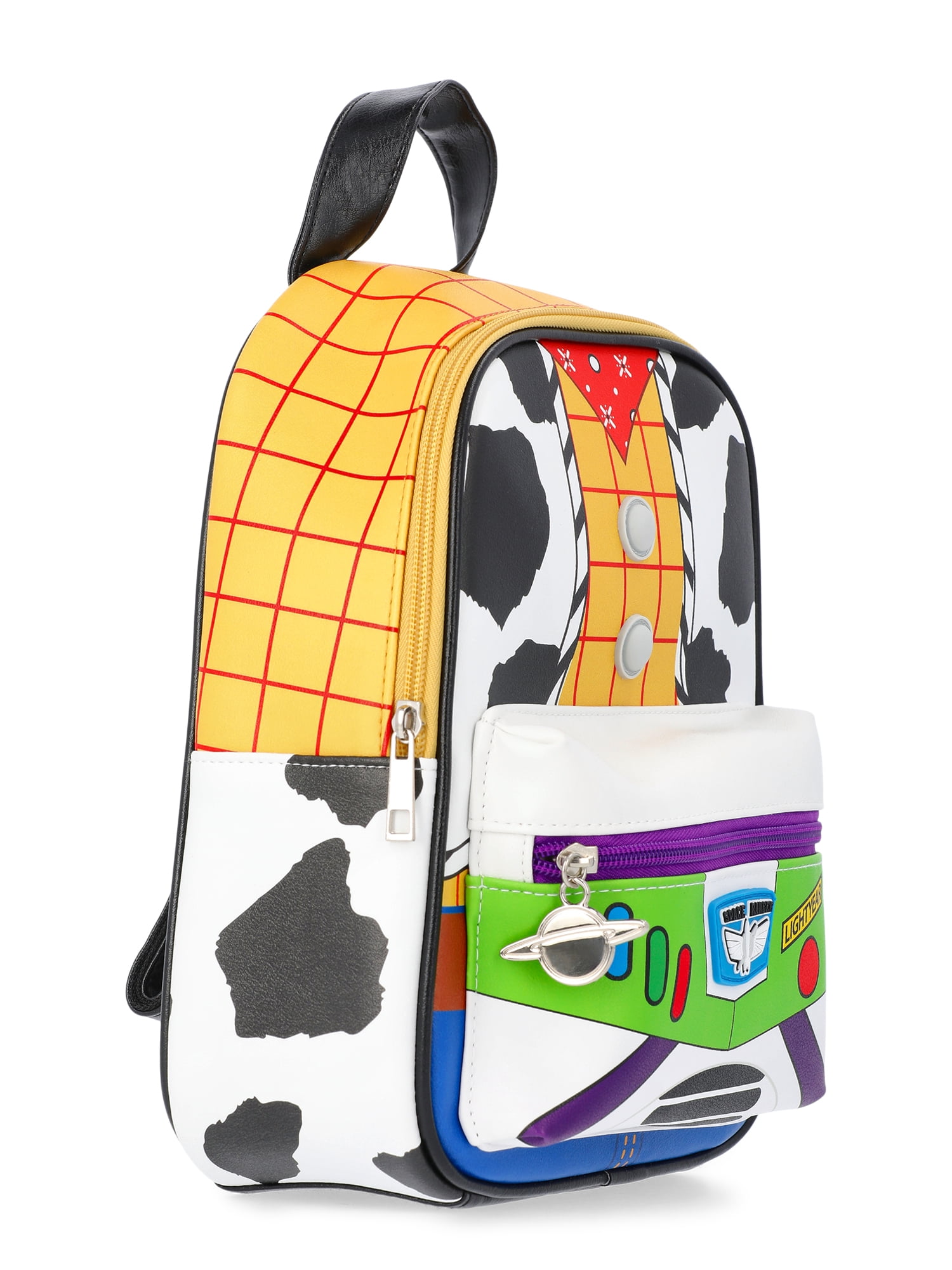 Disney Toy Story Women's Buzz Lightyear and Woody 11" Mini Backpack, Multi