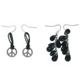 thumbnail image 1 of Multiple Earrings Set With Black Accents Silver-Tone, 1 of 2