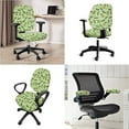 thumbnail image 2 of FKELYI Green Cucumber Print 4 Pcs Set Office Chair Slipcovers with Armrest Covers Stretch Fabric Swivel Boss Chair Cover Anti-Dust Armchair Protectoor for Home Decoration, 2 of 7