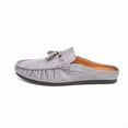 thumbnail image 4 of Spring Summer New Men's Casual Loafers Breathable Leather Flats Slippers Comfort Driving Shoes Moccasins Outdoor Walking Shoes, 4 of 13