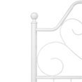 thumbnail image 2 of Homycasa Victoria Full Size Metal Bed Frame Platform, White, 2 of 8