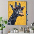 thumbnail image 4 of Art Deco Cartoon Giraffe Ink Canvas Black Accent Bedroom Kitchen Hotel Cafe Office Home Wall Decor, 4 of 8