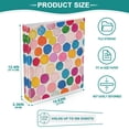 thumbnail image 3 of FORMRS 3 Ring Binder with Pockets 1.5" D-Rings Clip Board 200 Sheets Capacity, Watercolor Circles, 3 of 8
