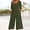 Army Green, variant on Women Jumpsuits Dressy Long Sleeve Baggy Long Pants V Neck One Piece Jumpsuits Velvet Baggy Overalls Crewneck Vacation Rompers XL