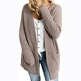 thumbnail image 4 of Pntutb Mujeres Casual Soild Manga Larga Bolsillo Punto Cardigan Suéter Abrigo Outwear Flash Picks Pntutb Pntutb-6679, 4 of 6