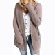 thumbnail image 4 of Puntoco Mujeres Casual Soild Manga Larga Bolsillo Punto Cardigan Suéter Abrigo Outwear Flash Picks Puntoco Puntoco-6680, 4 of 6