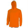thumbnail image 2 of JORESTECH 5-Pack Hi-Vis Long-Sleeved Work Safety T-Shirt with Hoodie, TS-23 (Orange, XS), 2 of 9