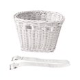 thumbnail image 4 of S SERENABLE Kid's Front Handlebar Bike Basket Imitation Rattan Easily Install Detachable White, 4 of 9