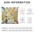 thumbnail image 5 of Nawypu Ashler Easter Bunny Pillow Covers, Easter Eggs Decorations Pillow Covers, Gold Pillow Cases for Easter Home Decor, Cute Rabbits Eggs Pillowcases for Spring Easter, 5 of 5