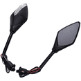 thumbnail image 2 of 2 Pair Universal Motorcycle LED Turn Signals 5 Colors Available Motorcycle Rearview Mirrors Scooter Indicator Mirror, 2 of 8