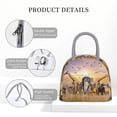 thumbnail image 4 of Balery Vintage Wildlife Protection Bolsa de Almuerzo para Mujeres, Caja de Almuerzo, Bolsa de Almuerzo Pequeña Impermeable, Tote de Almuerzo Reutilizable con Gran Capacidad, 4 of 6