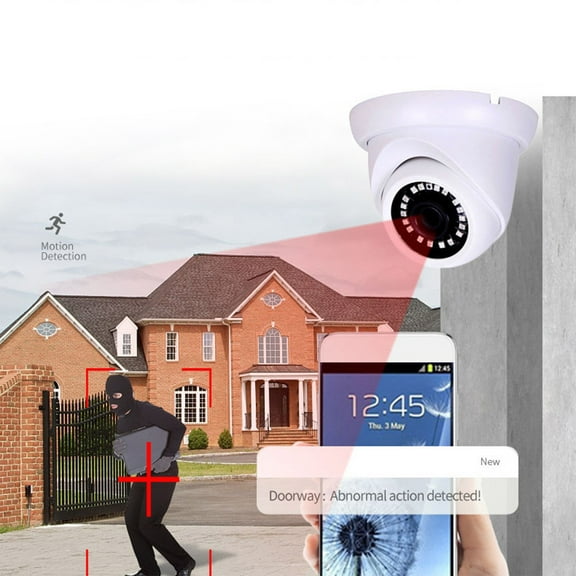 AZXY Security Cameras Wireless Wifi,Outdoor Security Cameras,1080p Hd Surveillance Camera Waterproof,360 Smart Camera Outdoor with Monitor Audio for Home