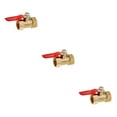 thumbnail image 3 of ZheElen Valve à Bille en Laiton Fileté Polyvalent pour de Multiples Utilisations FF 16mm Rouge 3Set, 3 of 6