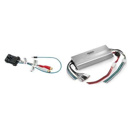 Clarion XC2510 UTV Marine Amplifier & Adapter for Polaris Ride Command