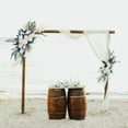 thumbnail image 2 of Arch Flowers With Drapes Kit 2Pcs Artificial Flower Arrangement For Wedding Ceremony Reception Backdrop Decoration, 2 of 8