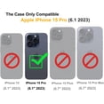 thumbnail image 2 of Compatible for Apple iPhone 15 Pro Case with Tempered Glass Screen Protector,Heavy-Duty Tough Rugged Phone Case Cover with Ring Holder Kickstand for iPhone 15 Pro (6.1", 2023) [Mint Green], 2 of 13