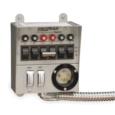 200a Manual Transfer Switch - RELIANCE 30216A Manual Transfer Switch,60A,125/250V