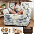 thumbnail image 5 of Chririnla 2 Piece Sofa Cover for Living Room Couch Covers with Non-Slip for Pet, Vintage Landscape Toile Print Chair Slipcovers, 5 of 8