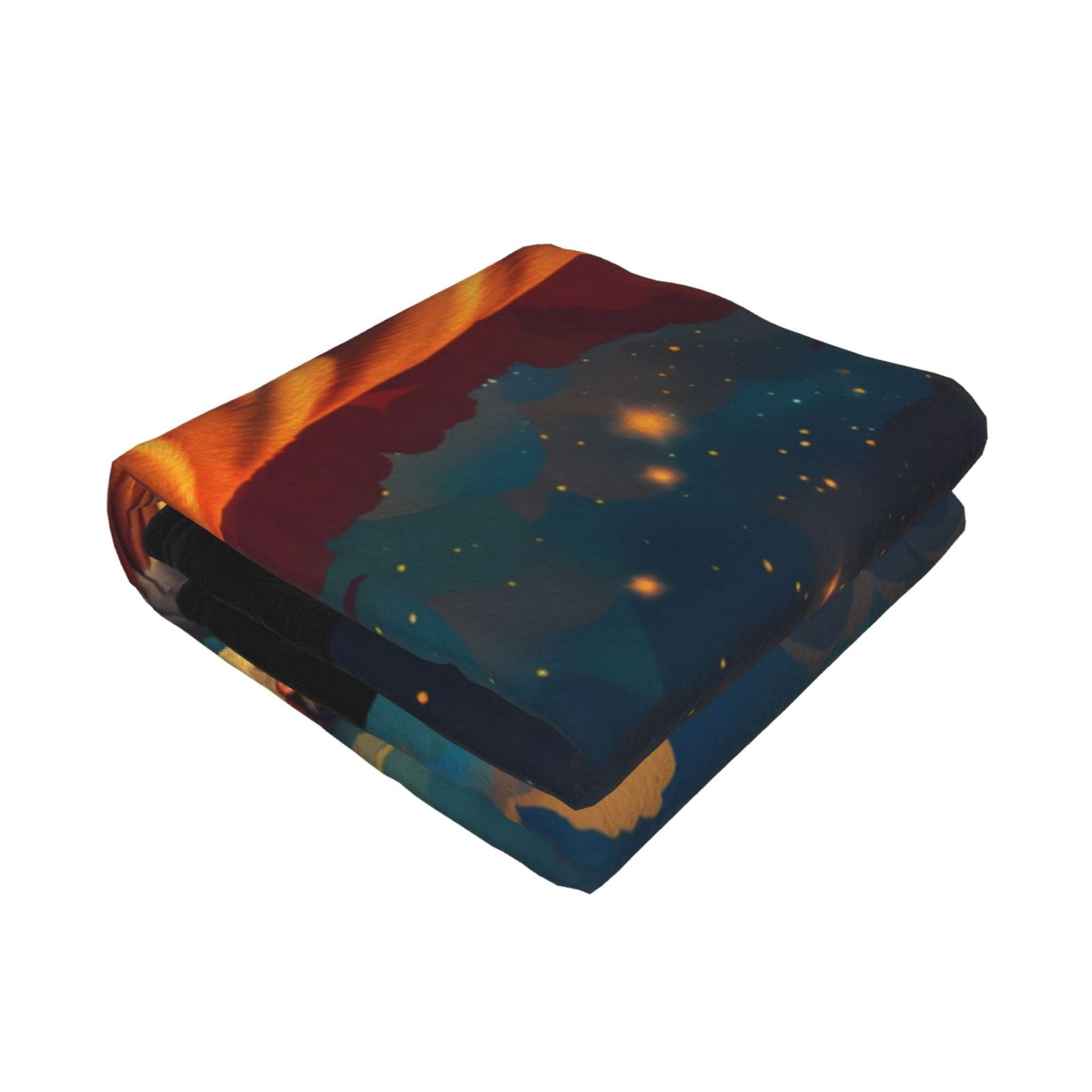 Throw Blanket for Couch - Colorful Starry Sky Sleep Dog Soft Comfy Lightweight Cozy Warm Throw Blanket, Fuzzy Plush Flannel Blanket & Throws for Sofa and Bed All Season