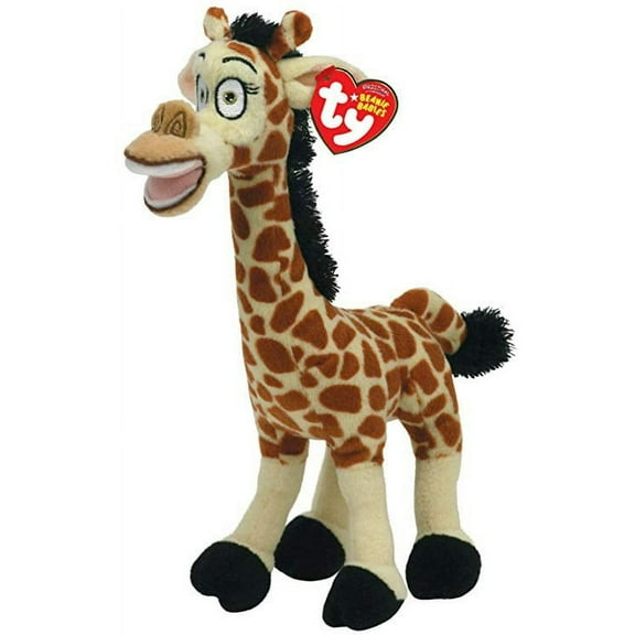 Ty Beanie Baby - MELMAN  the Giraffe Plush (BONUS ONE RANDOM TY ERASER)