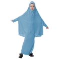 thumbnail image 1 of Bangus Robe Musulmane pour les Filles, Robe de Prière Islamique à Manches Longues avec Hijab, 1 of 4