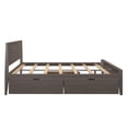 thumbnail image 5 of Plank+Beam Solid Wood Queen Bed Frame with Panel Headboard and Storage, Clay, 5 of 8