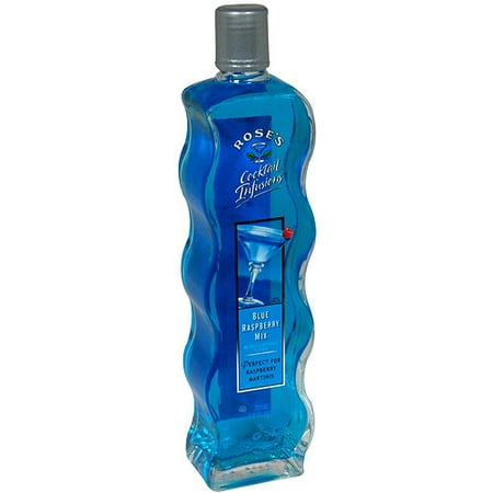 Rose's Cocktail Infusions Blue Raspberry Mix, 20 fl oz (Pack of 9)