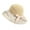 White, variant on PULLIMORE Womens Summer Wide Brim Cap UV Protection Sun Beach Hats Foldable Bucket Hat with Bow (Pink)