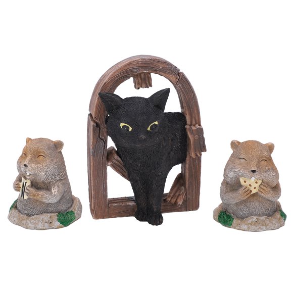 Karlge Yard Ornaments,Lawn Ornaments,3 Pcs Gopher Ornaments Resin Simulation Animal Cat Gopher Garden Sculpture Decoration Ornaments