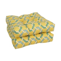 Blazing Needles 19-inch Squared Polyester Outdoor Tufted Dining Chair Cushions (Set of 2) 94005-2CH-OD-105