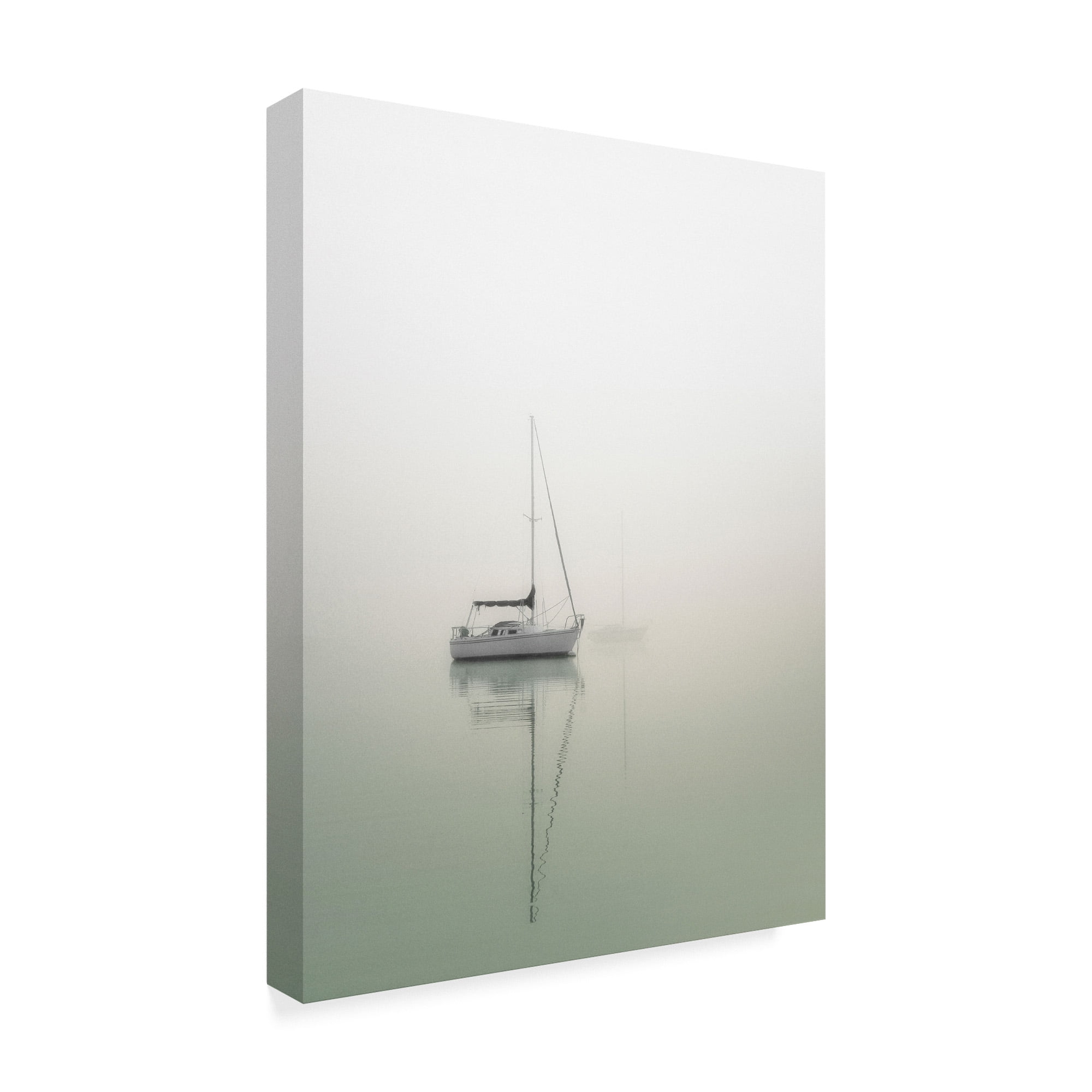 Trademark Fine Art 'Sailboats On Calm Lake' Canvas Art by Nicholas Bell Photography