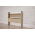 thumbnail image 3 of Nexera Bookcase Headboard, Twin|Natural Maple & White, 3 of 3