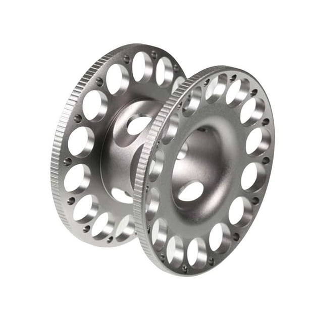 Carrete de Aleación de aluminio Soidarity accesorios de buceo giratorios equipo ligero color Gris