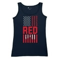 thumbnail image 5 of Remember Everyone Deployed Women's Tank Top Until They All Come Home RED Friday Military US Flag American Patriot, 5 of 7