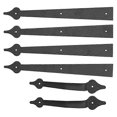 thumbnail image 3 of American Style Garage Handle Wrought Iron Garage Door Decoration Hardware, 3 of 5