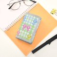 thumbnail image 7 of JIALIOU Nylon Trifold Card Wallet with ID Window Zipper Pocket for Men Women Teen Cute Bows and Plaid, 7 of 7