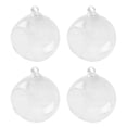thumbnail image 1 of Miangastore 4PCS Transparent Hanging Glass Vase Ball Shape Flower Plants Terrarium Vase Flat Base Container Landscape DIY Wedding Home Decoration - 100mm, 1 of 8