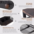 thumbnail image 7 of Coffee Bag Holder, Coffee Bag Drawer Style Countertop Organizer, Coffee Bar Station Organizer with Disposable Cup Lid Holder, Black, 7 of 7