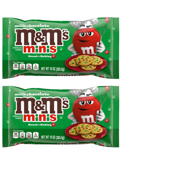 M&M's Christmas Minis Milk Chocolate Candies - 10oz pack of 2