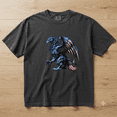 thumbnail image 2 of Patriotic American Eagle Bootleg Retro 90s Griffin Graphic Comfort Colors T-Shirt for Men, 2 of 5