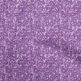 thumbnail image 1 of oneOone Rayon Purple Fabric Lace Floral Sewing Craft Projects Fabric Prints By Yard 56 Inch Wide, 1 of 1