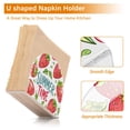 thumbnail image 4 of Strawberry Summer Time Word Napkin Holder for Table Clear Napkin Stand Paper Holder Acrylic Organizer Dispenser Napkins for Dinner Kitchen Restaurant Room, 4 of 8